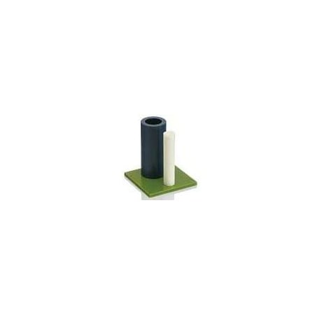 Green Oil-Filled Cast Nylon Tube,4.000 ID X 5.250 OD X 50.000 [Each]